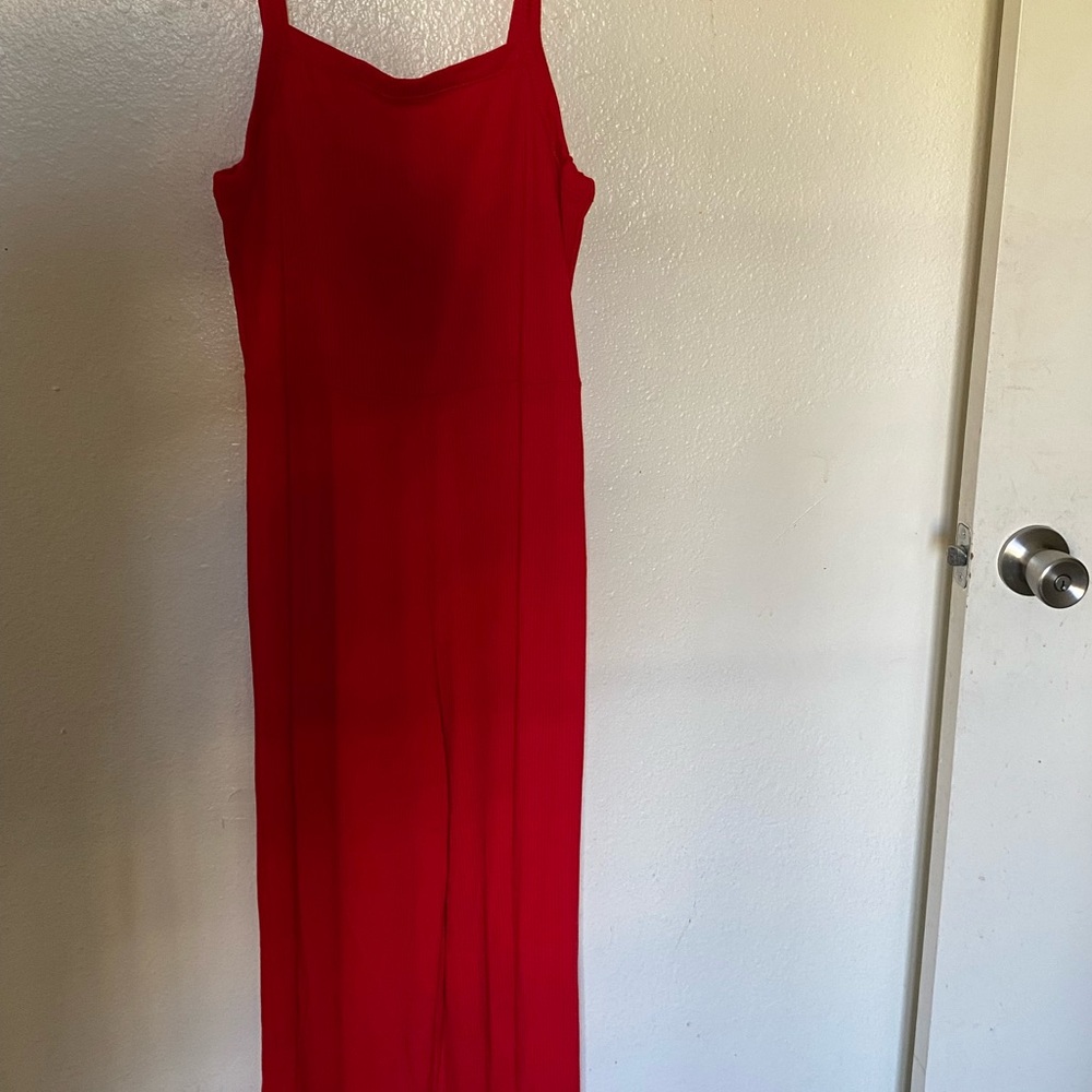 Red jumpsuit